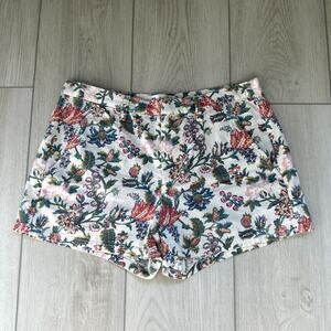 Madewell garden floral cotton lightweight shorts 0